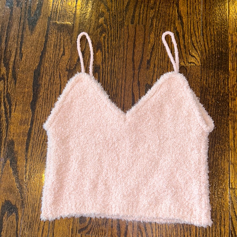 Light pink Fuzzy Top